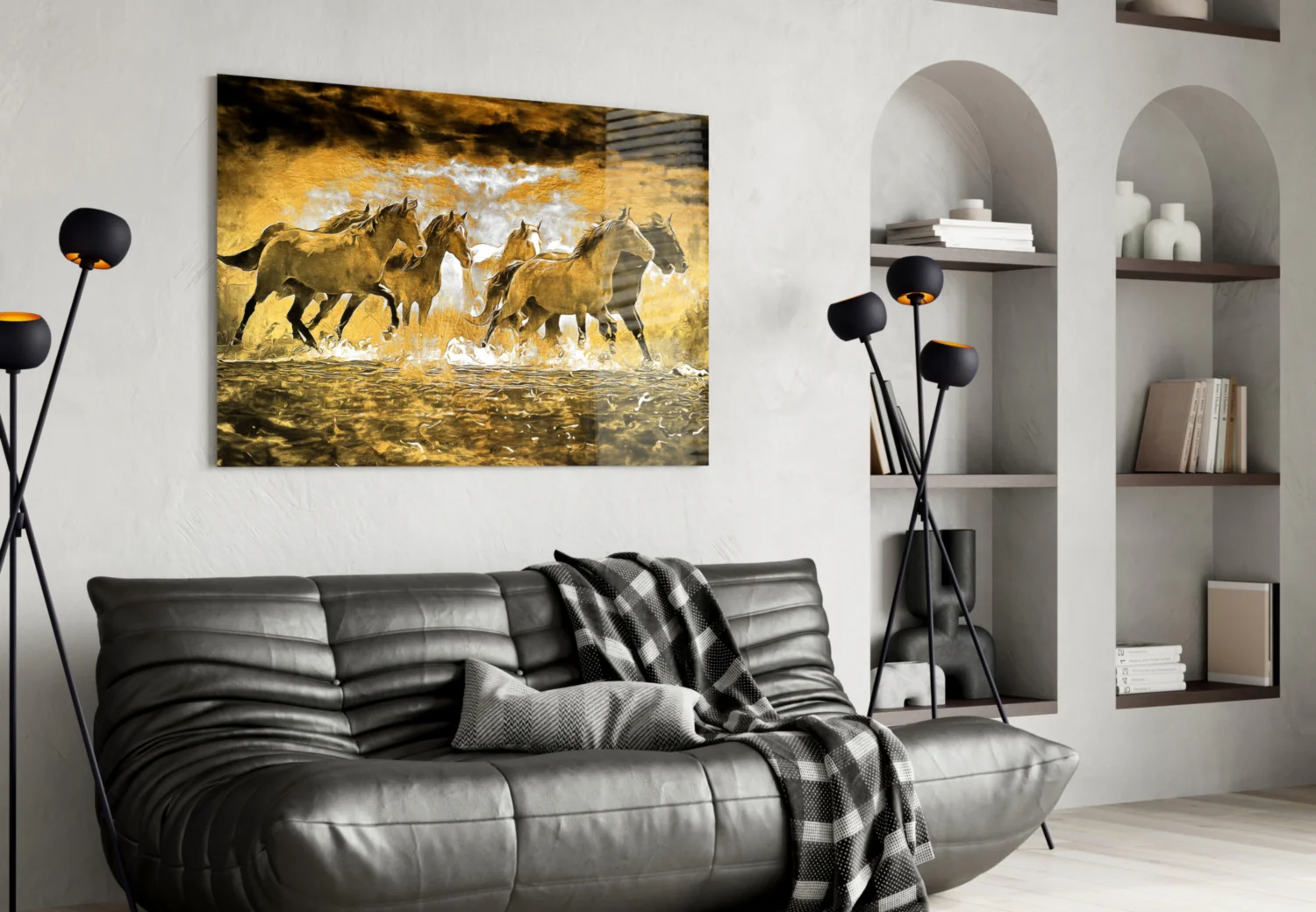 Horse Art Glass Wall Art - Image 4