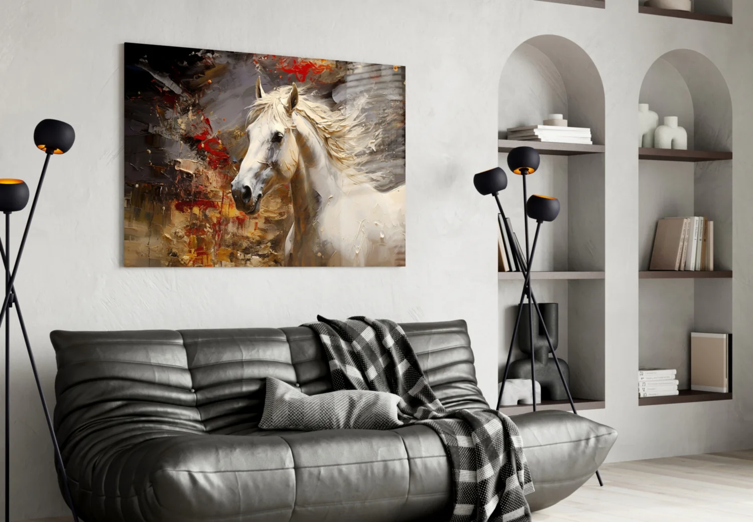 Horse Art Glass Wall Art - Image 4