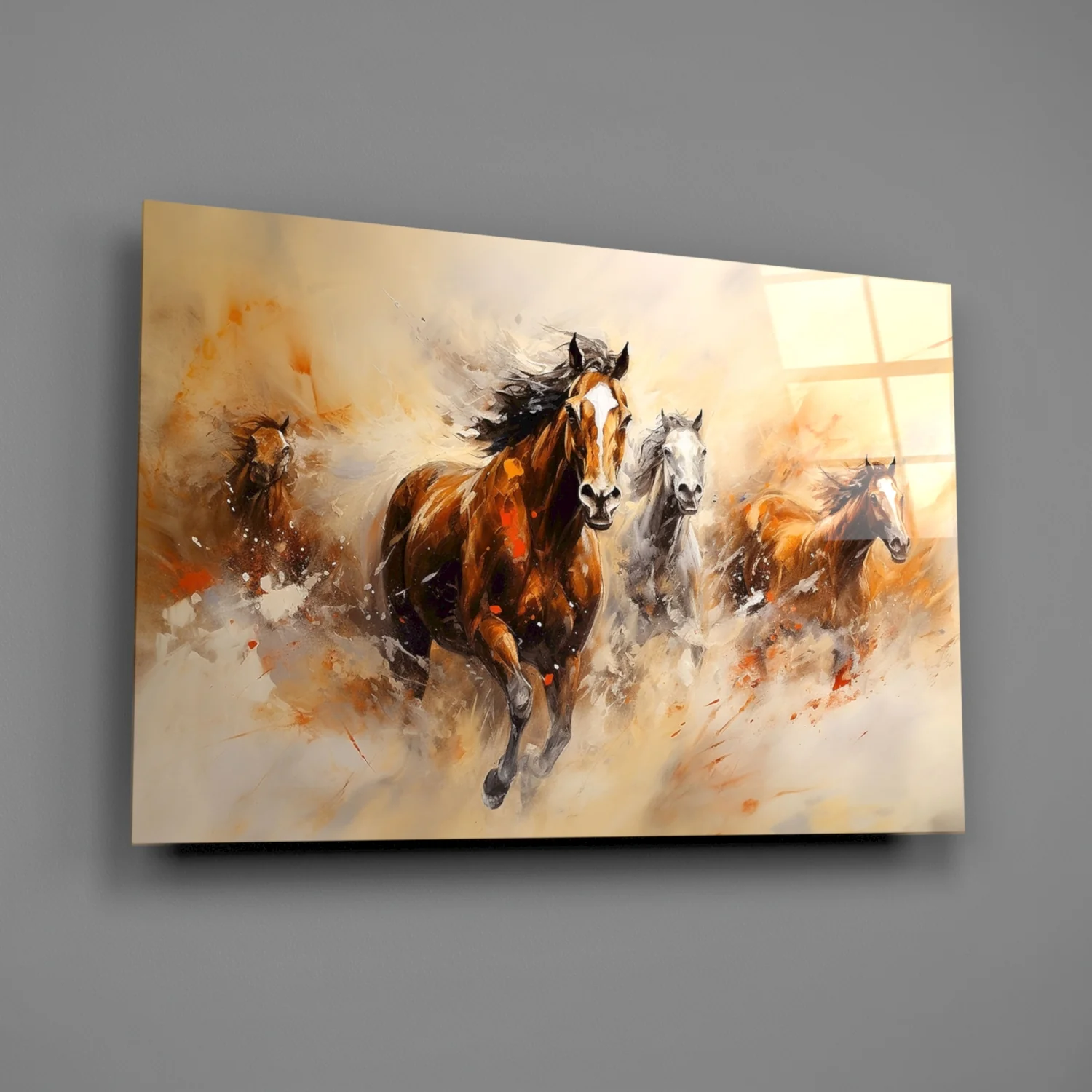 Horse Art Glass Wall Art - Image 2