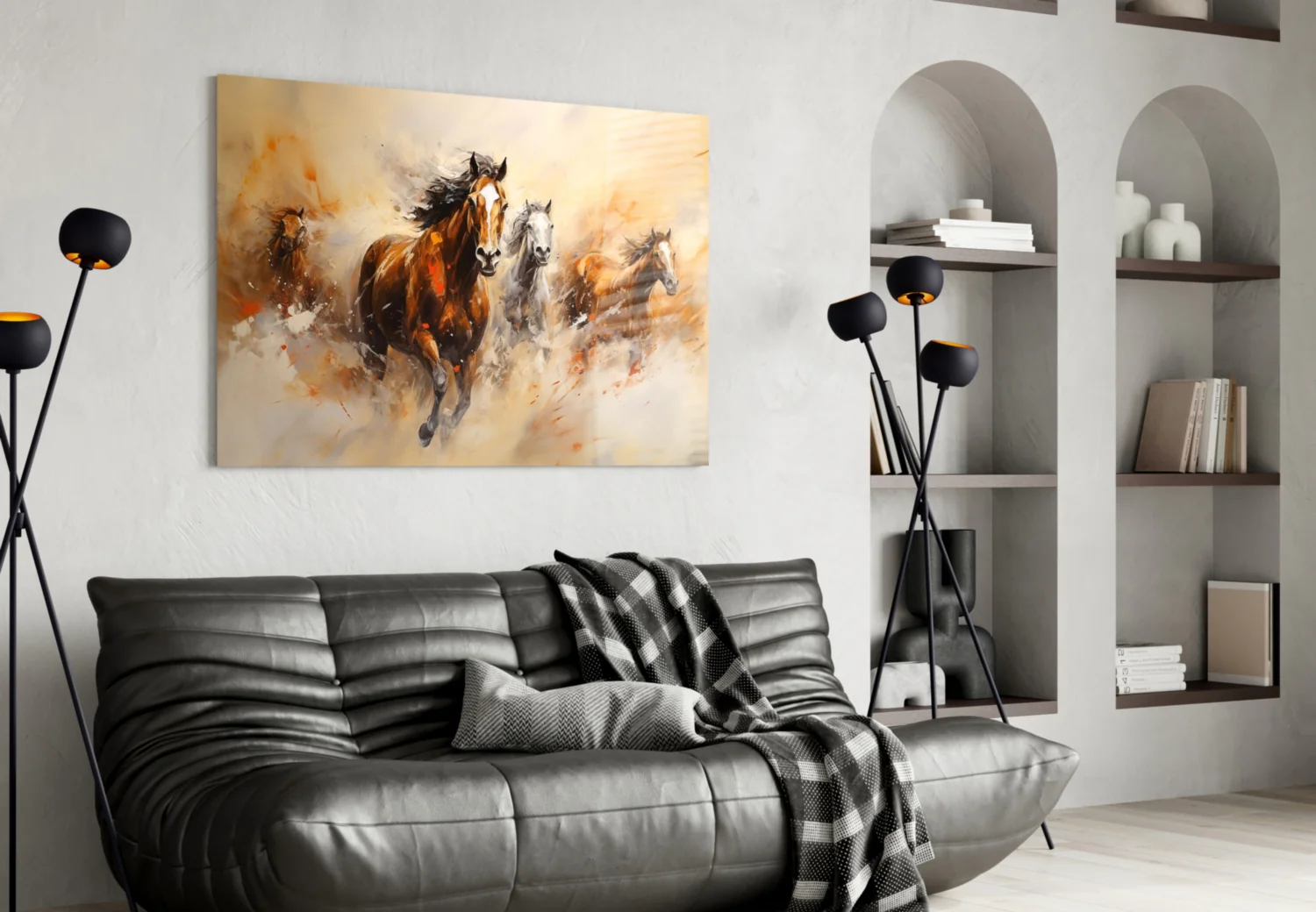 Horse Art Glass Wall Art - Image 4