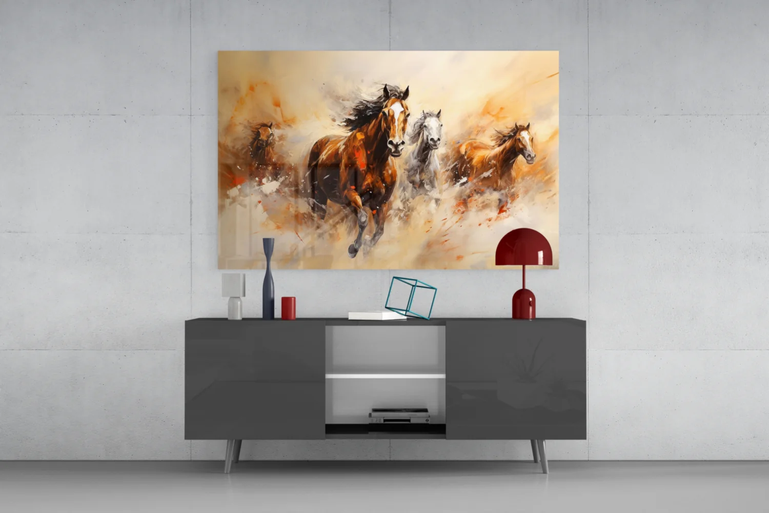 Horse Art Glass Wall Art - Image 8
