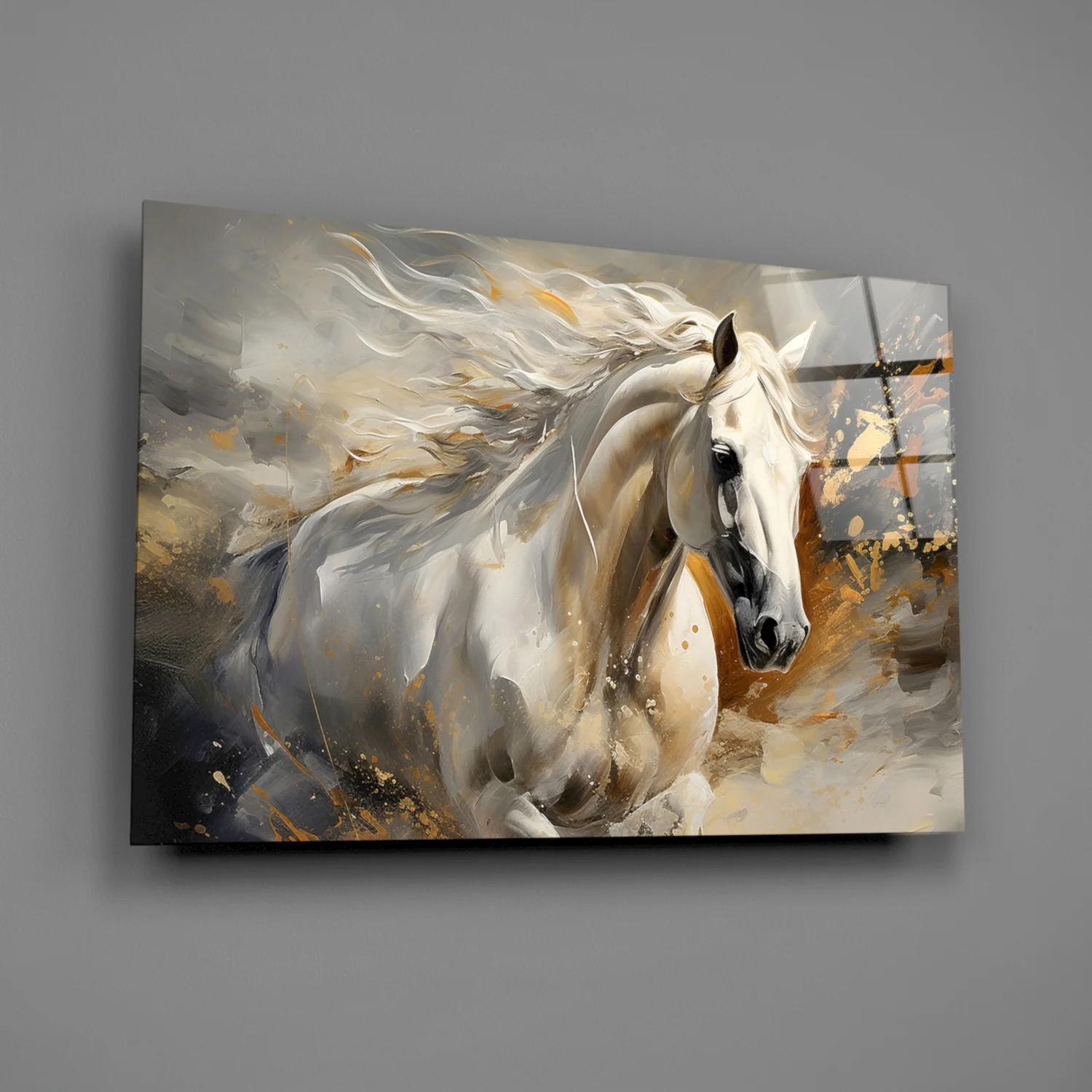 Horse Art Glass Wall Art - Image 2