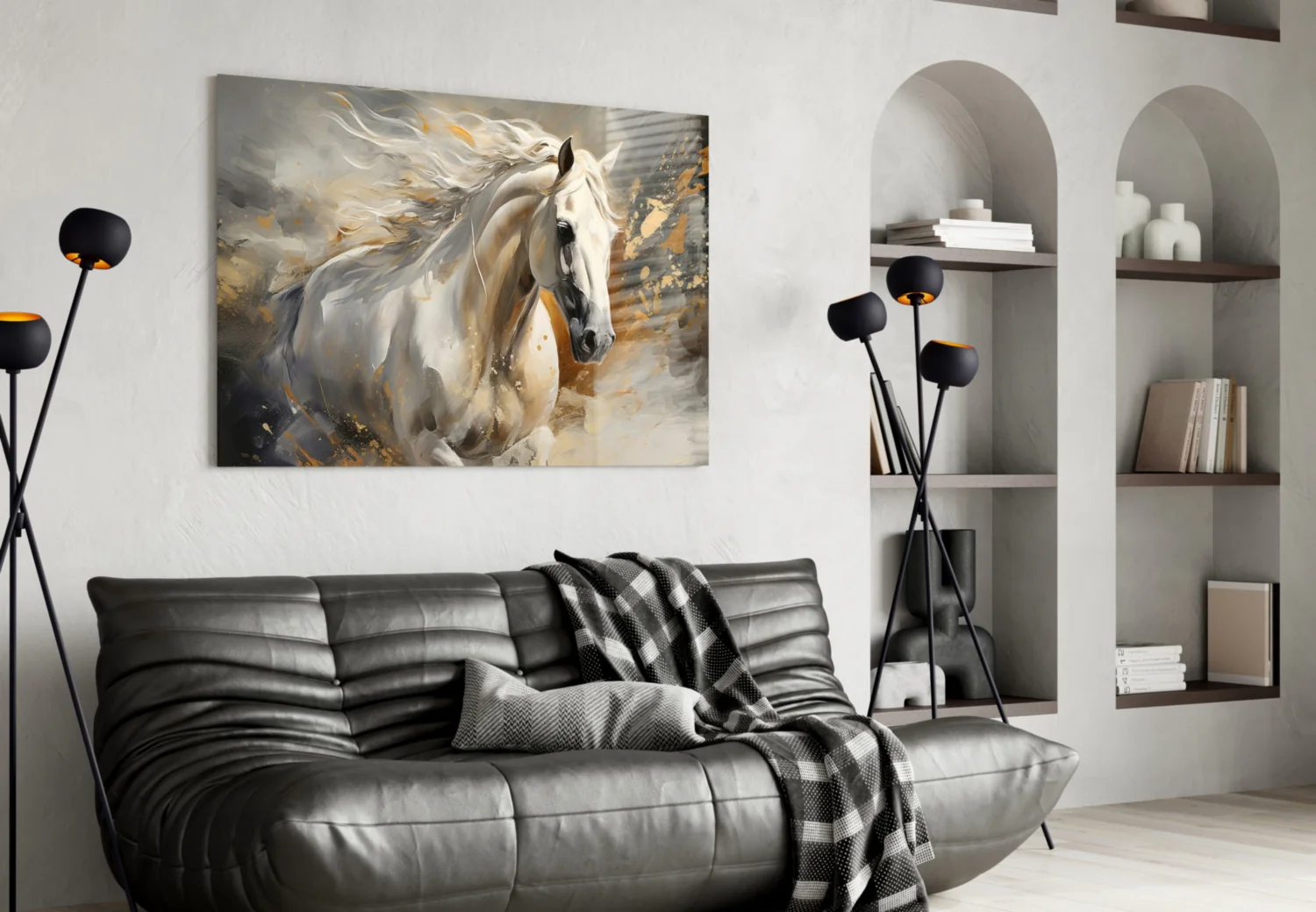 Horse Art Glass Wall Art - Image 4