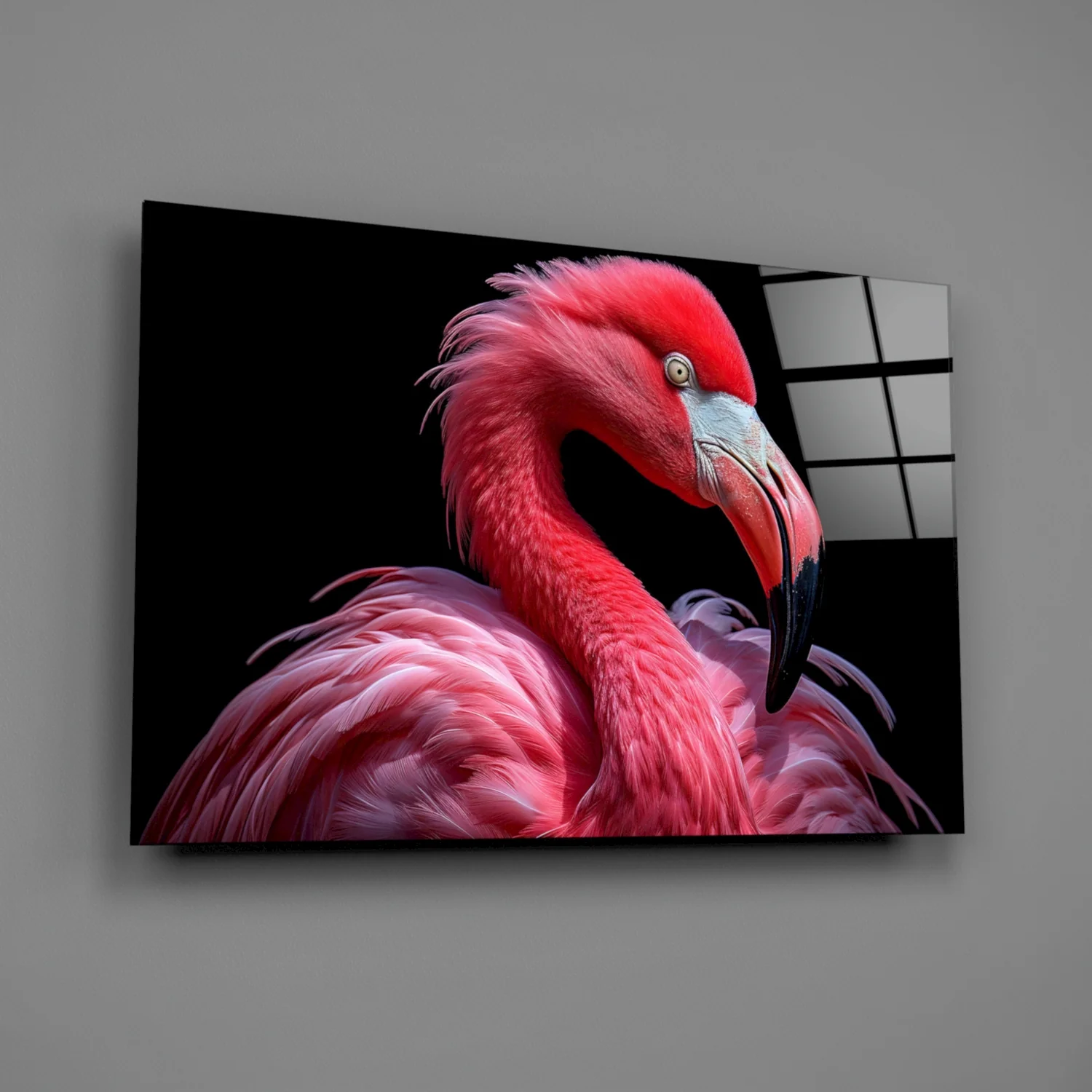 Flamingo Glass Wall Art - Image 2