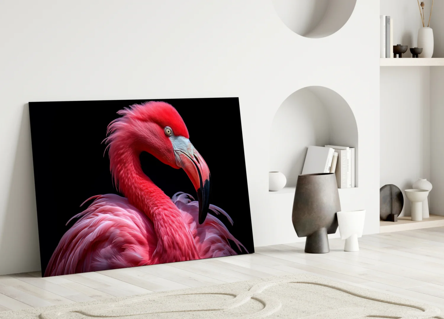 Flamingo Glass Wall Art - Image 3