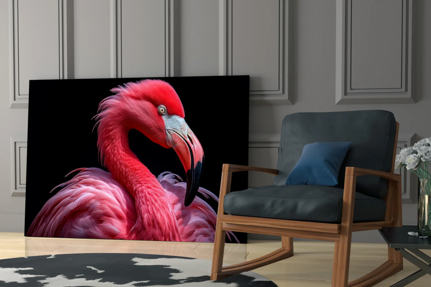 Flamingo Glass Wall Art - Image 6