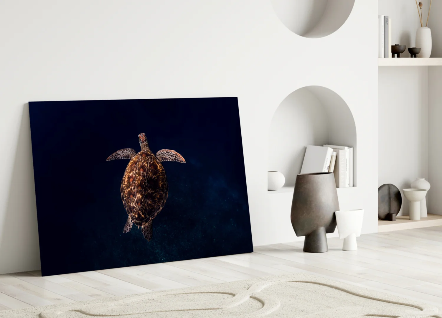 Tortoise Glass Wall Art - Image 3