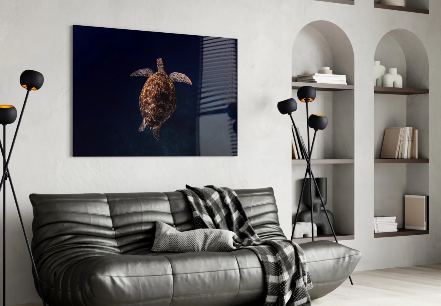 Tortoise Glass Wall Art - Image 4