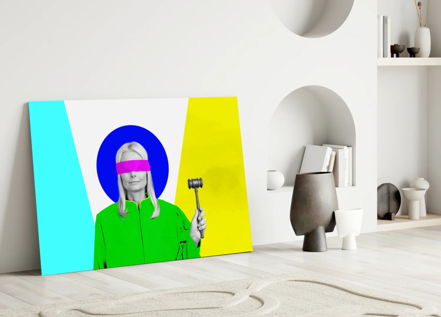 Justice Of Colors Glass Wall Art - Image 3