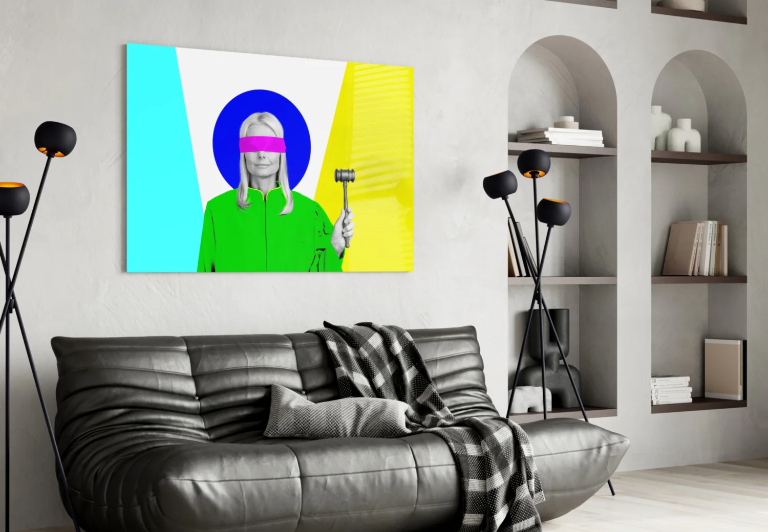 Justice Of Colors Glass Wall Art - Image 4