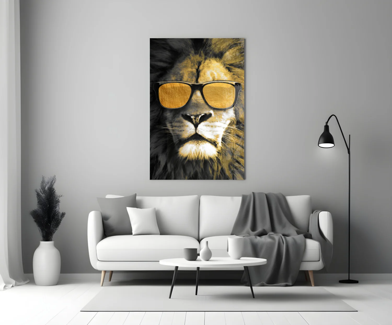 Lion Glass Wall Art - Image 3