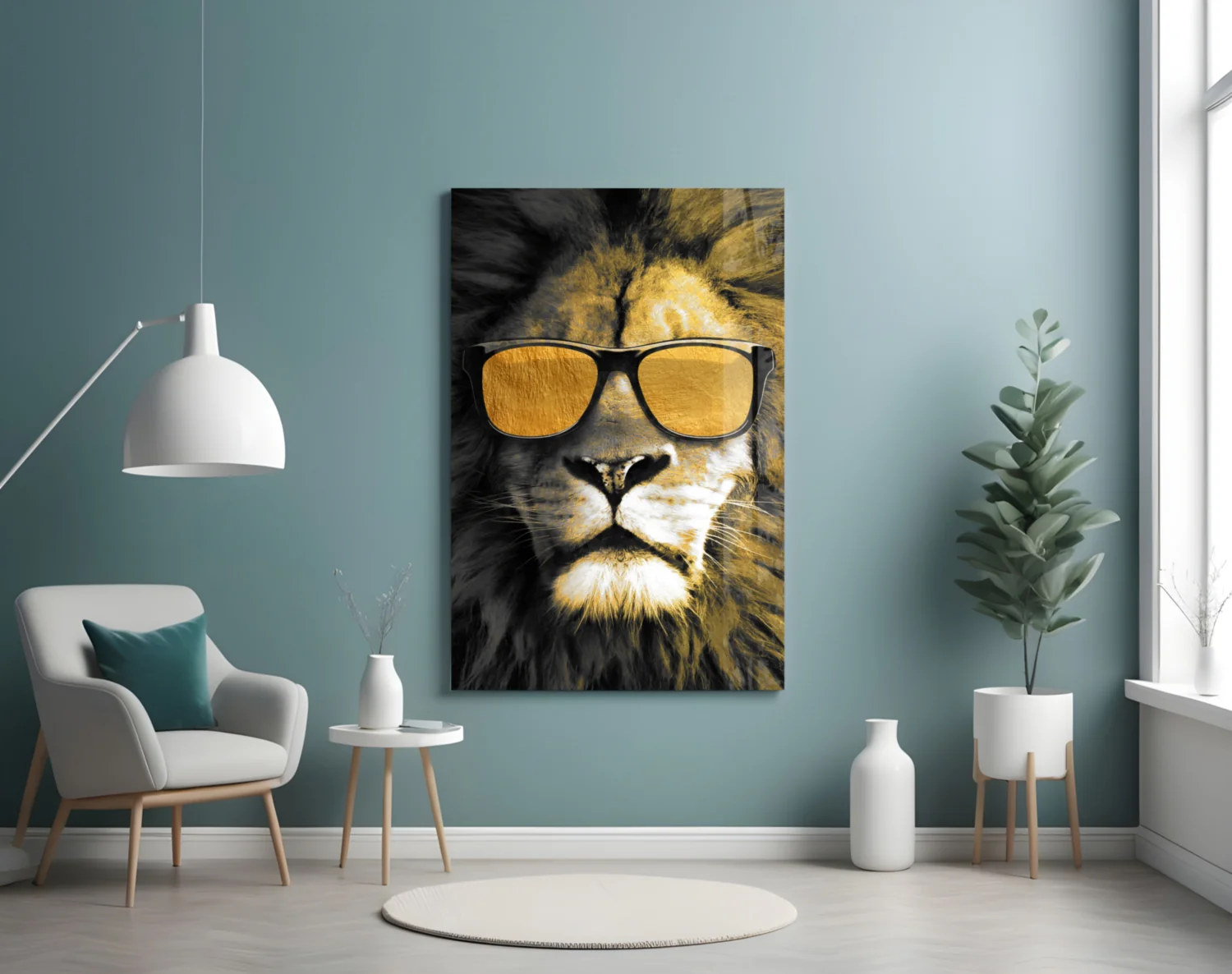 Lion Glass Wall Art - Image 4
