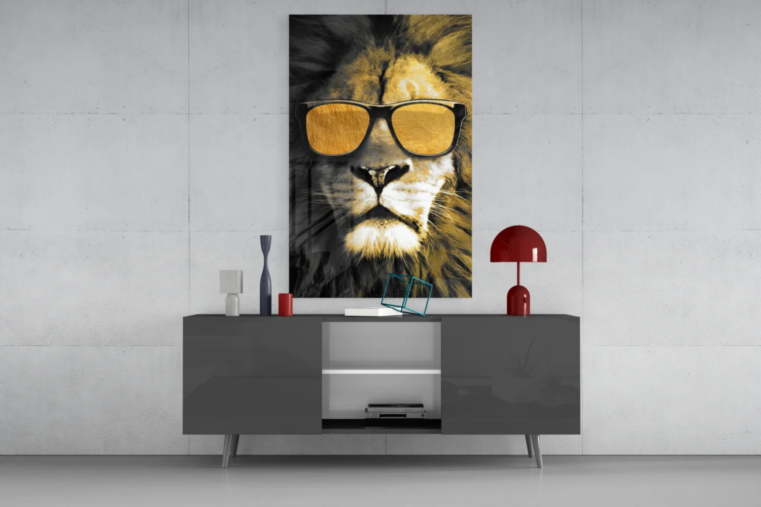 Lion Glass Wall Art - Image 8