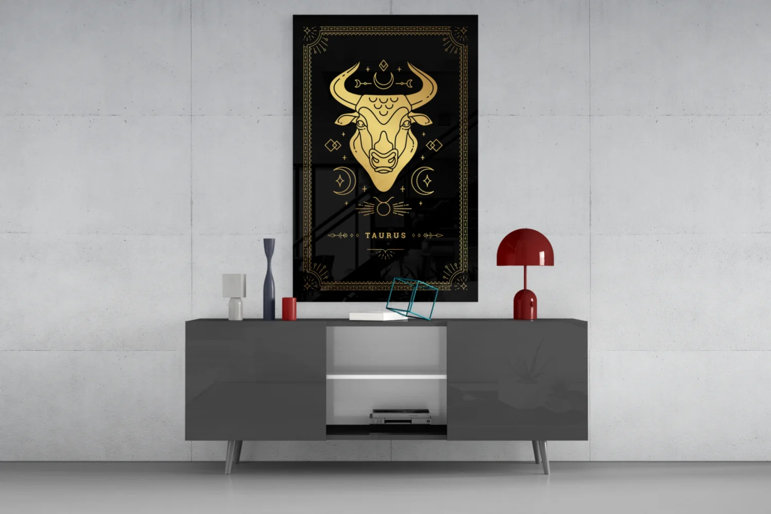 Taurus Glass Wall Art - Image 8
