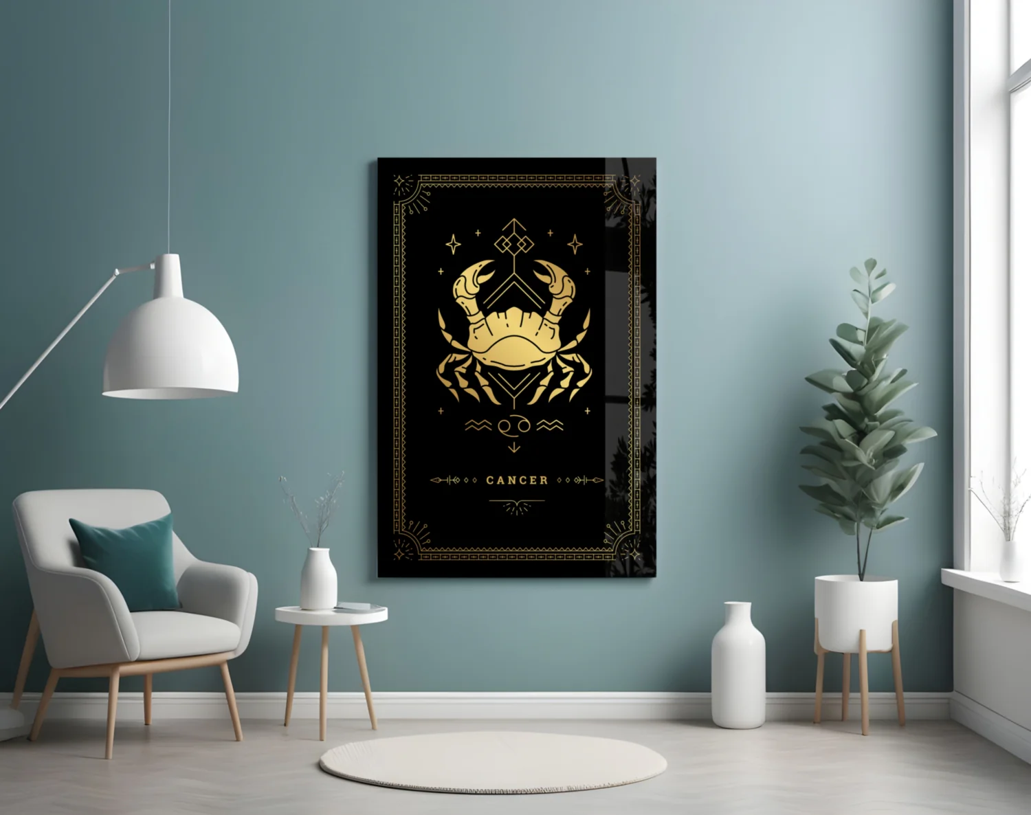 Cancer Glass Wall Art - Image 4