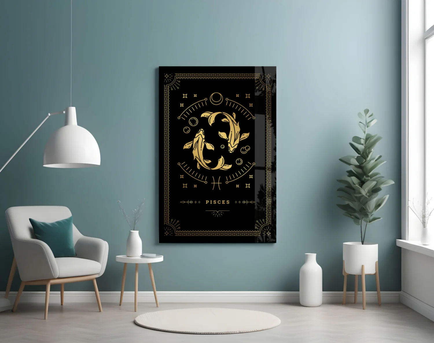Pisces Glass Wall Art - Image 4