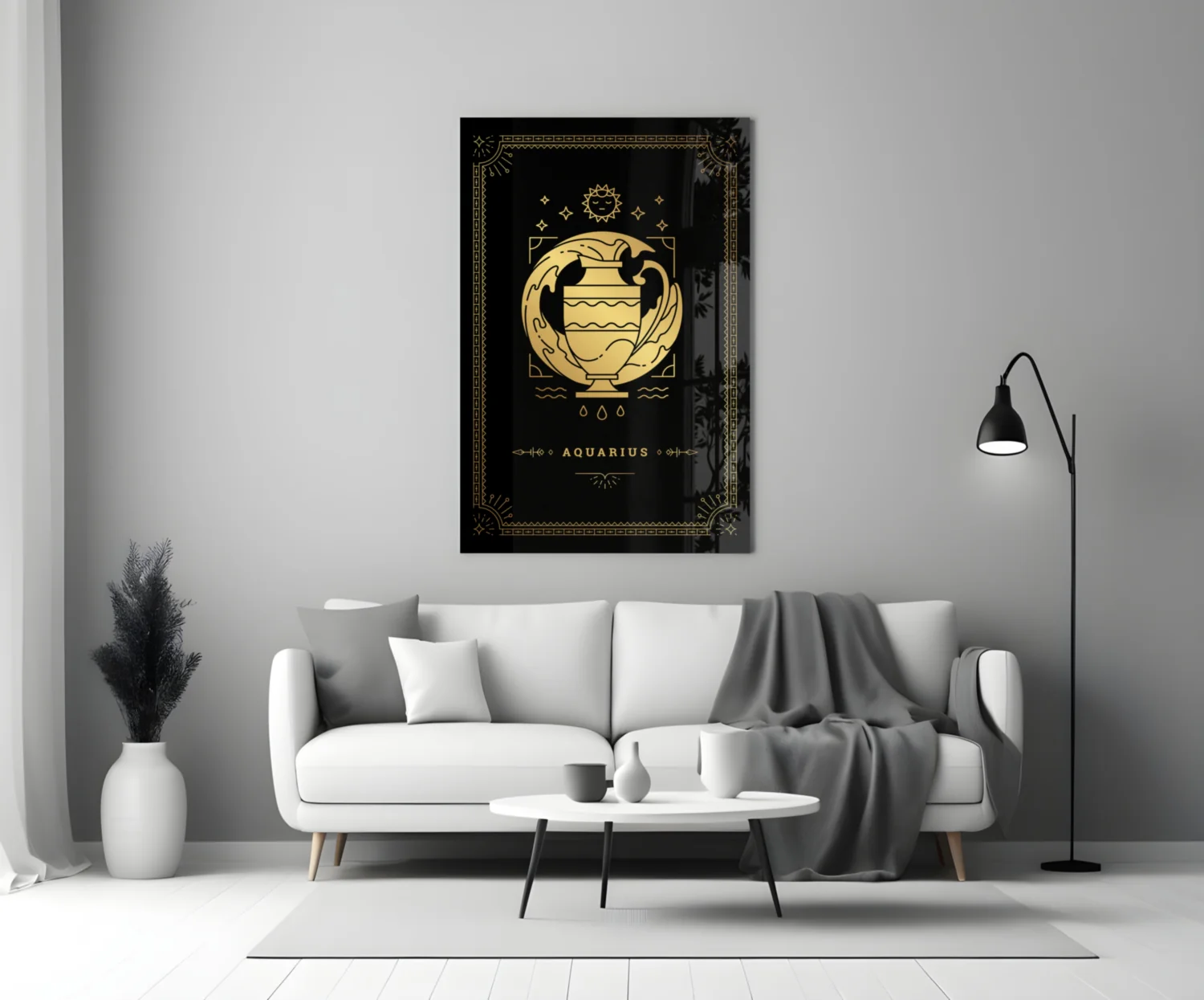 Aquarius Glass Wall Art - Image 3