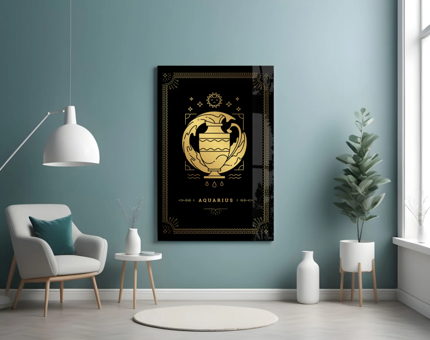 Aquarius Glass Wall Art - Image 4