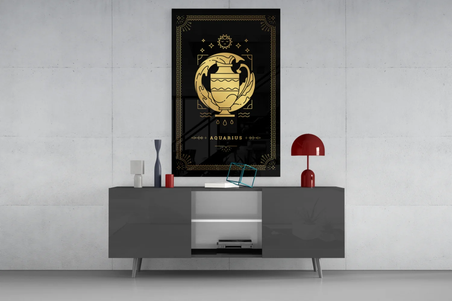 Aquarius Glass Wall Art - Image 8