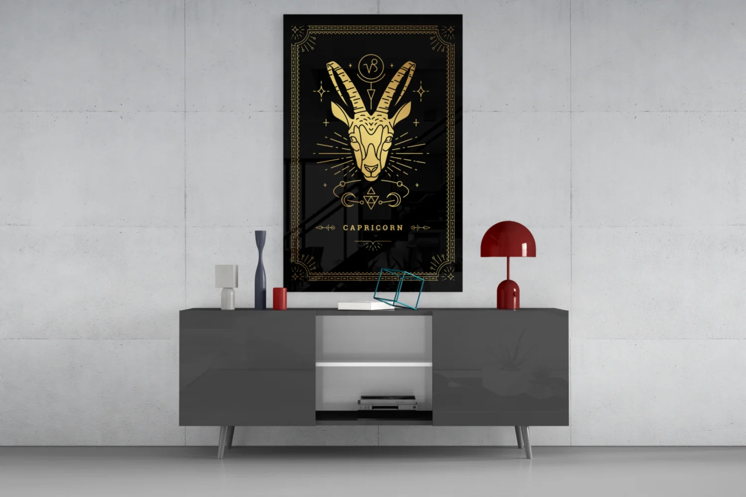 Capricorn Glass Wall Art - Image 8