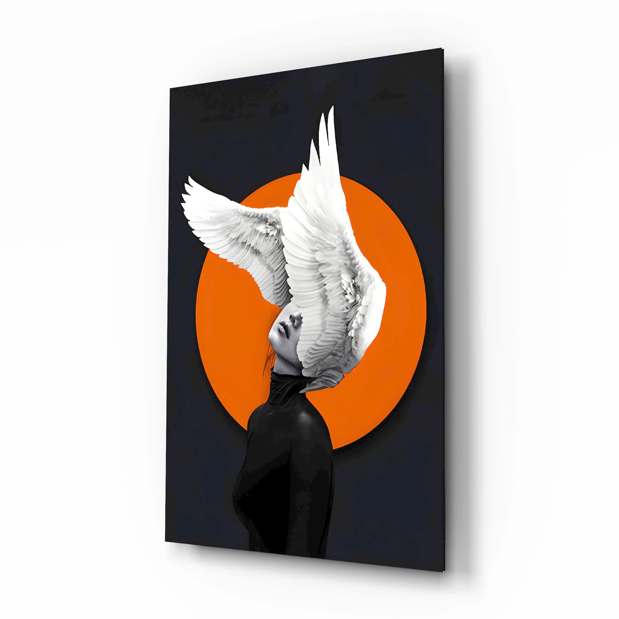 Wings of My Mind Glass Wall Art