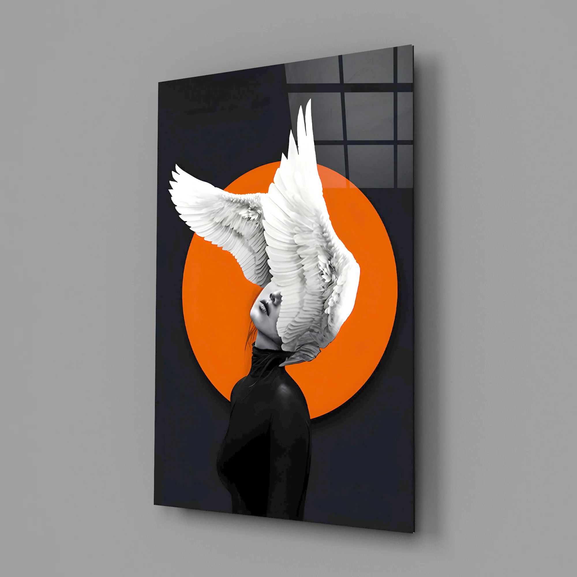 Wings of My Mind Glass Wall Art - Image 2