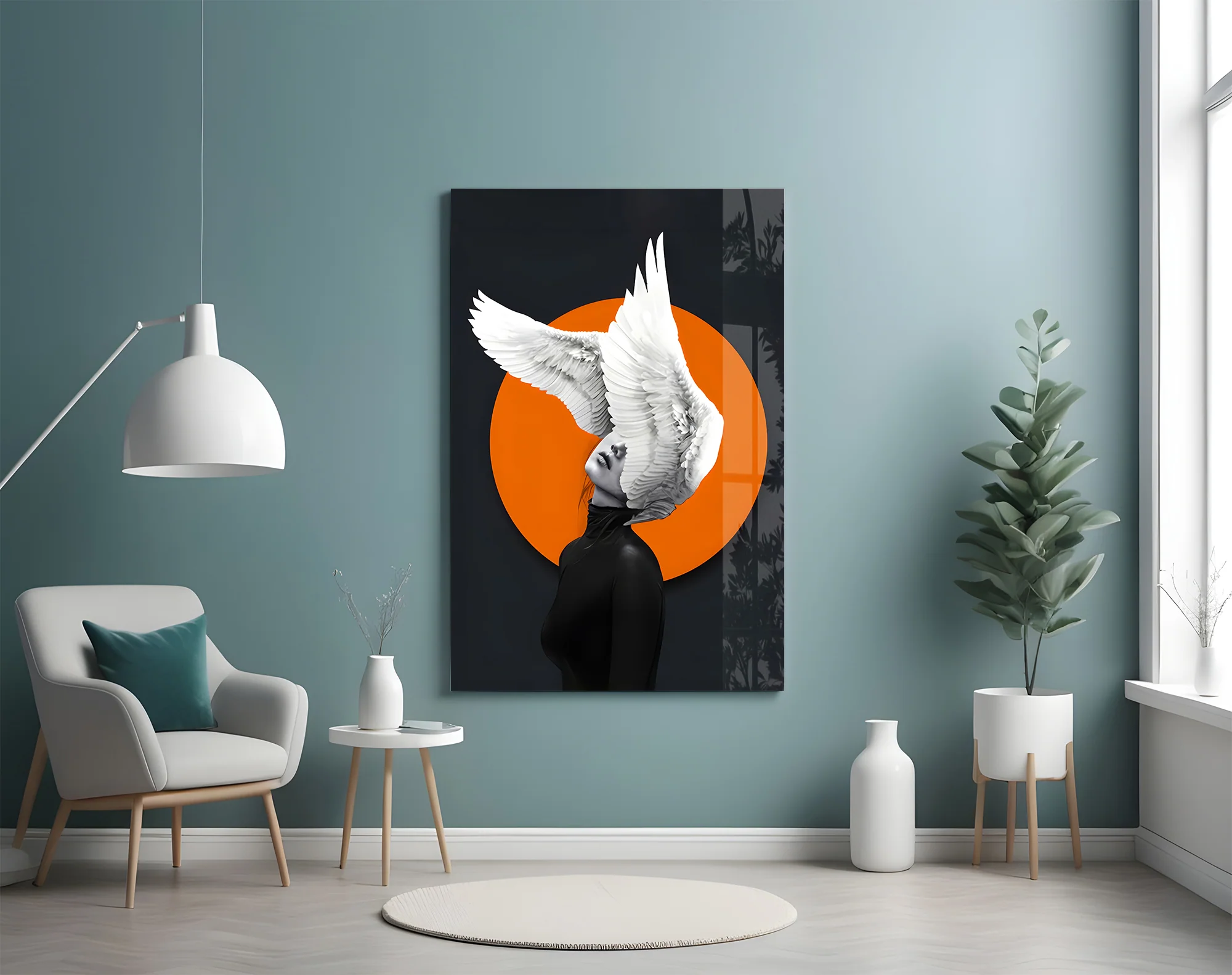 Wings of My Mind Glass Wall Art - Image 4