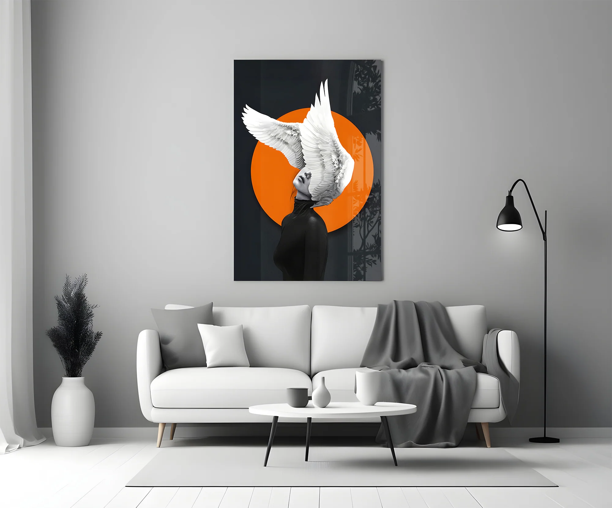 Wings of My Mind Glass Wall Art - Image 5