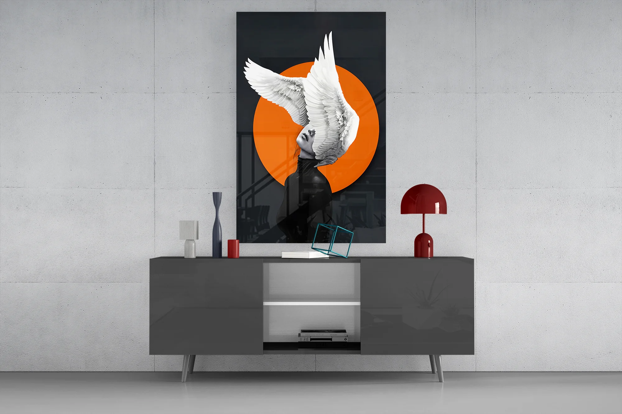 Wings of My Mind Glass Wall Art - Image 8