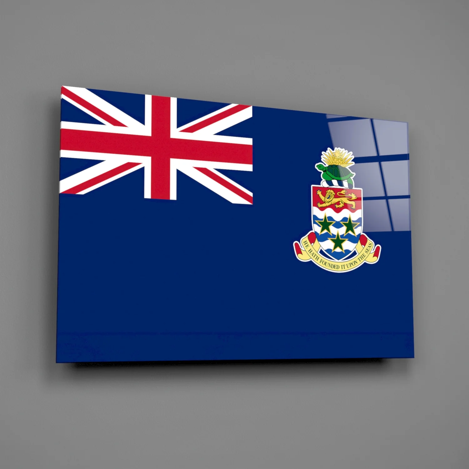 Flag of The Cayman Islands Glass Wall Art - Image 2