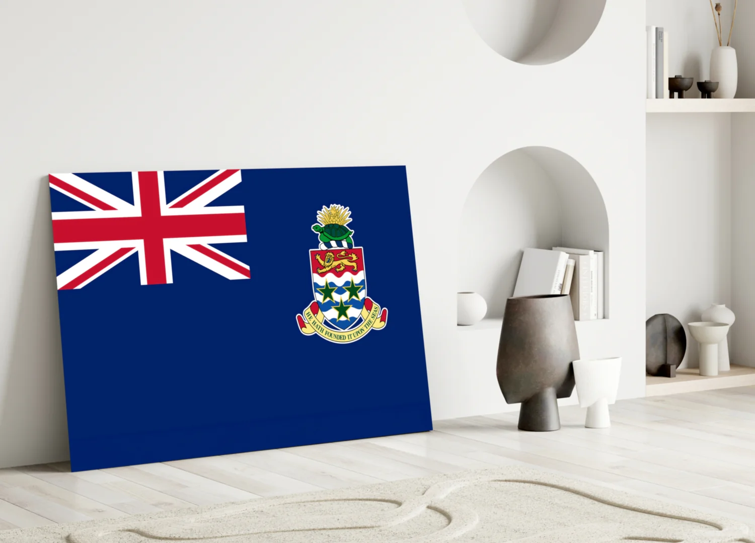 Flag of The Cayman Islands Glass Wall Art - Image 5
