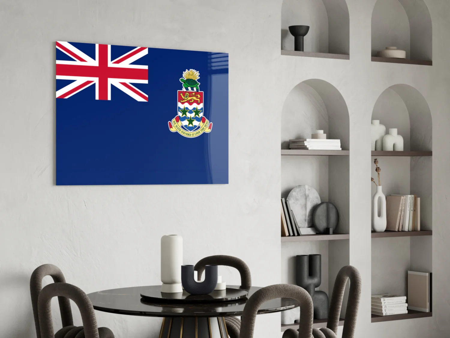 Flag of The Cayman Islands Glass Wall Art - Image 6