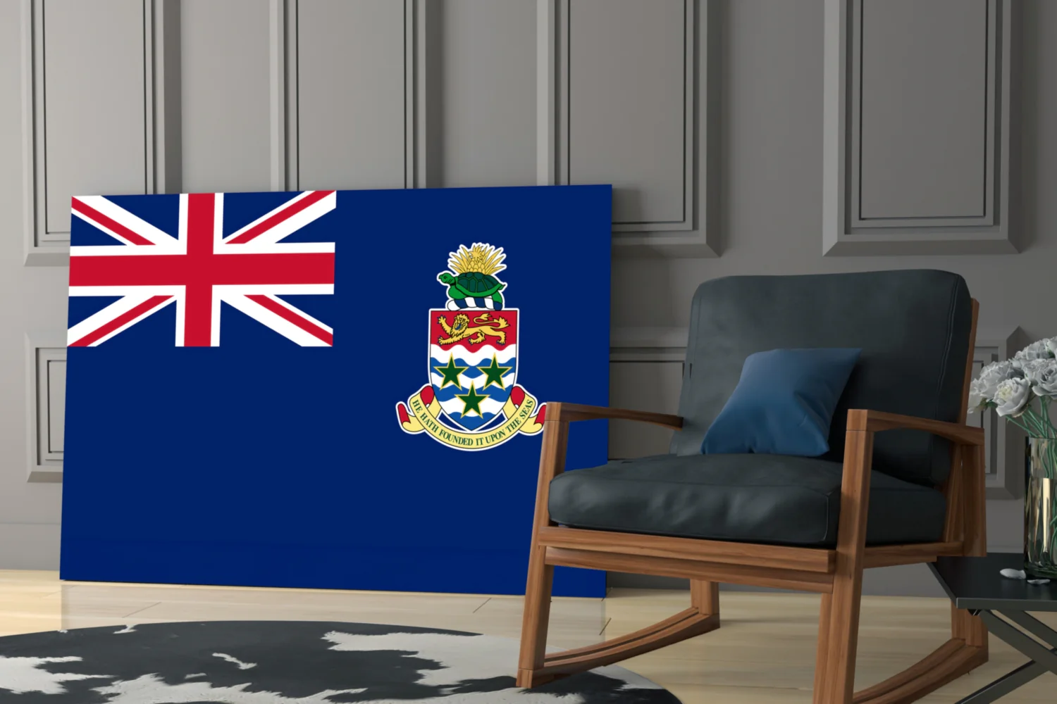 Flag of The Cayman Islands Glass Wall Art - Image 7