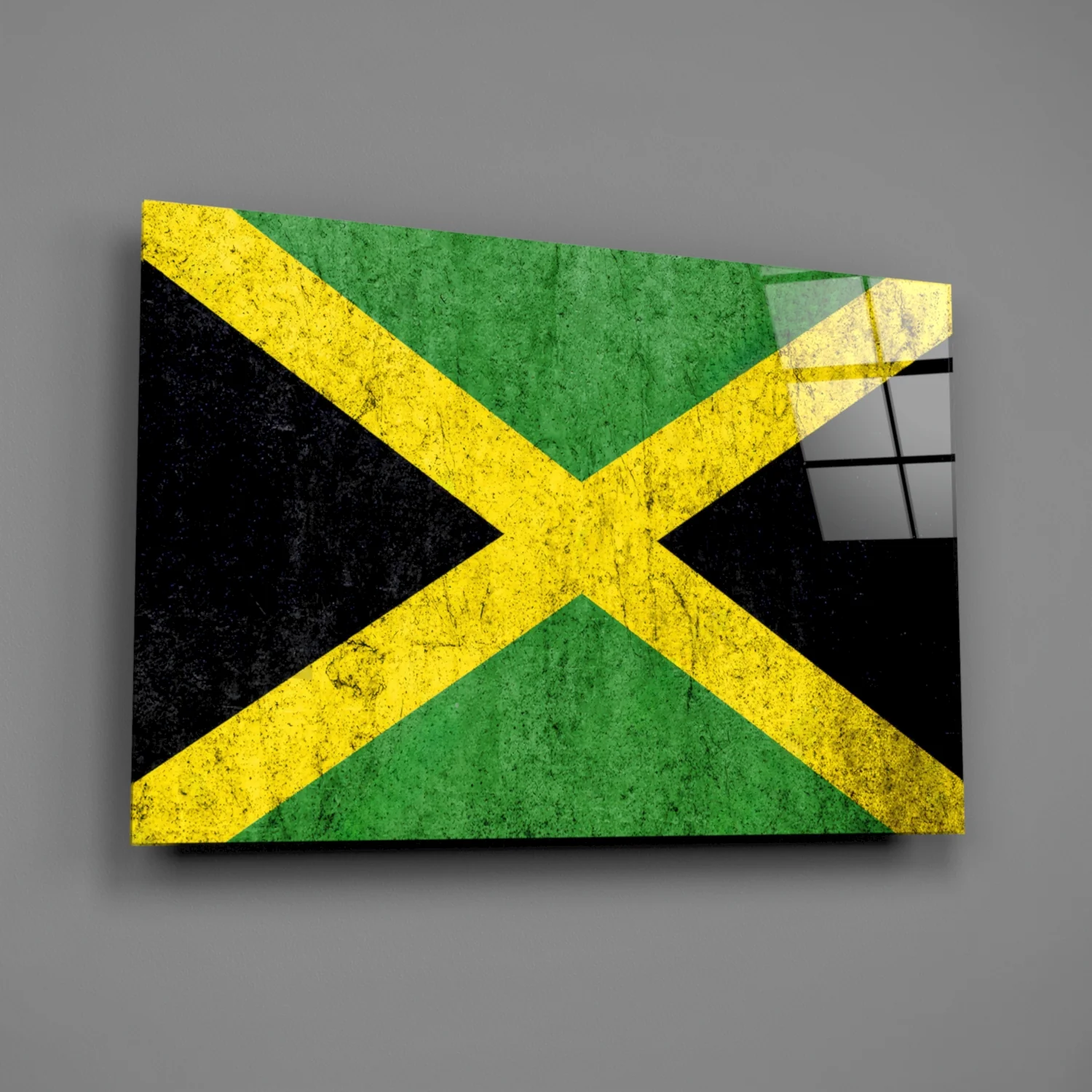 Flag of Jamaica Glass Wall Art - Image 2