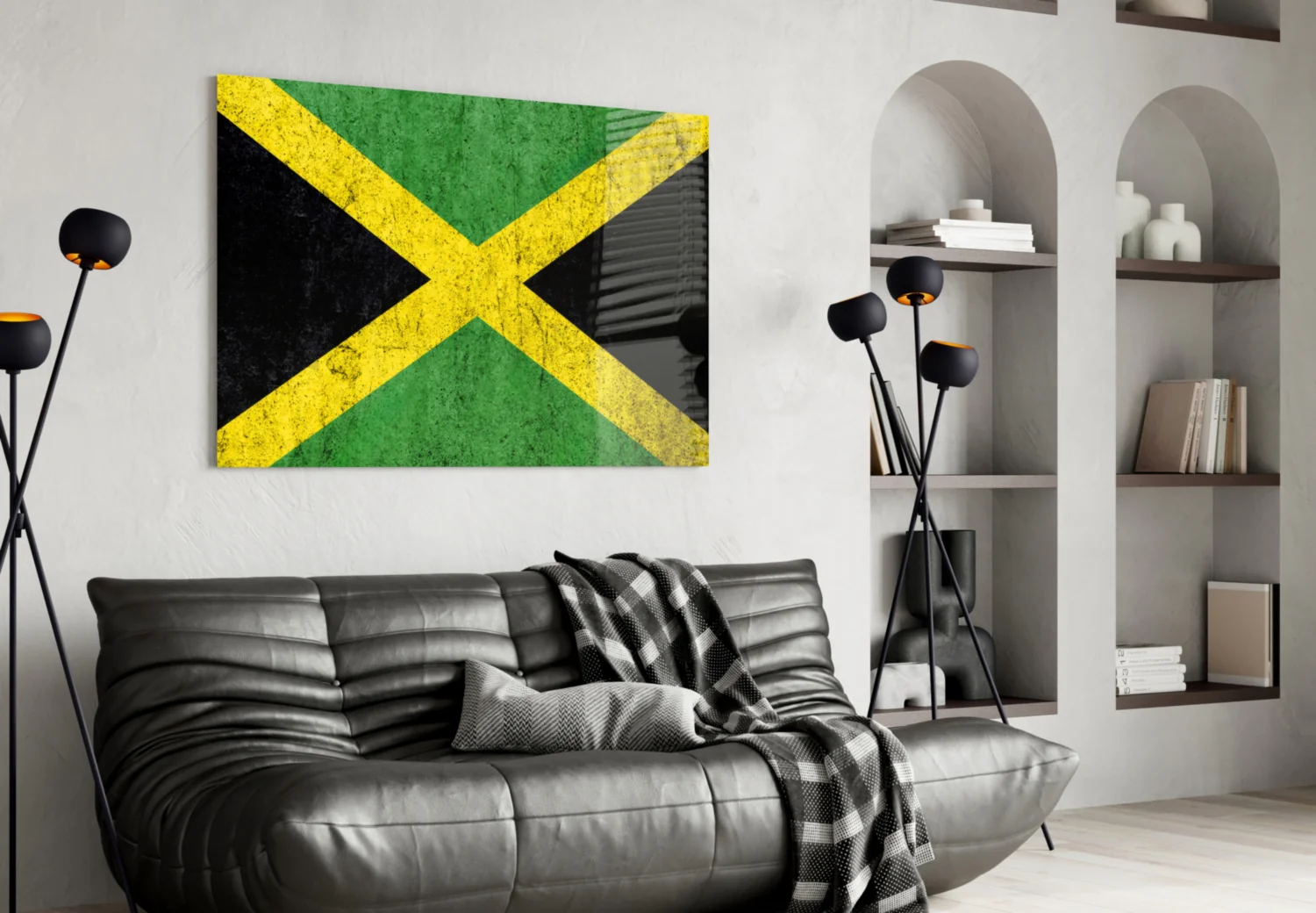 Flag of Jamaica Glass Wall Art - Image 4