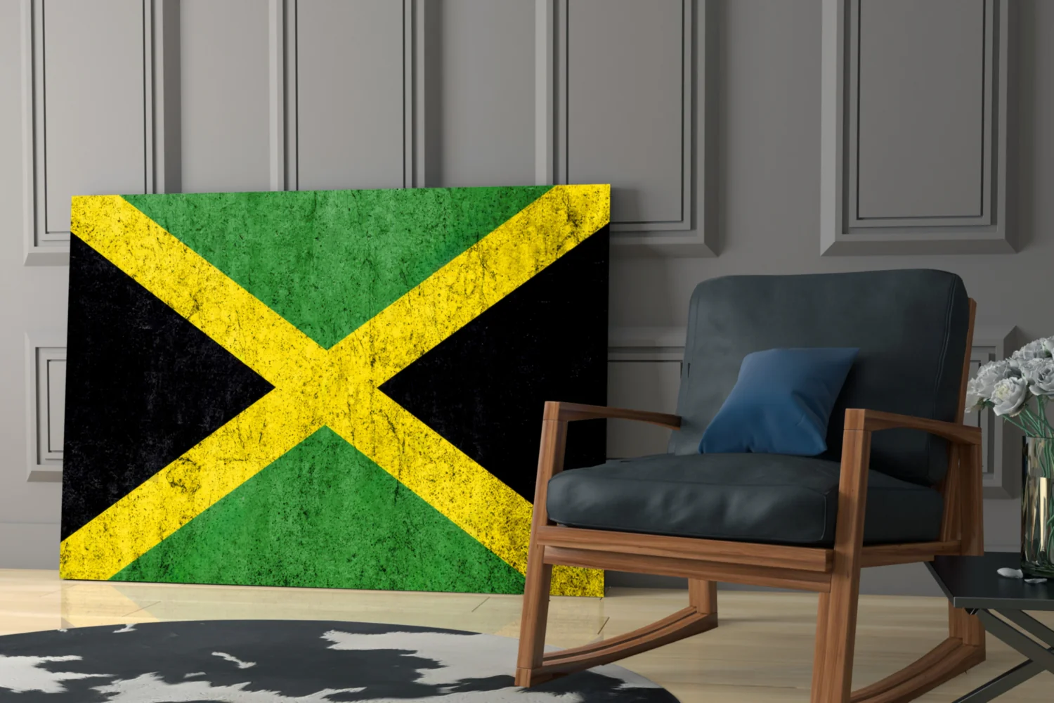 Flag of Jamaica Glass Wall Art - Image 7