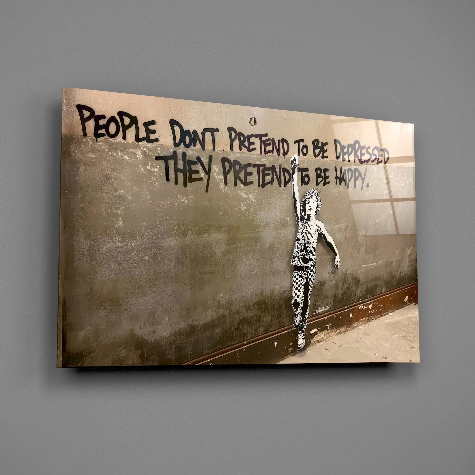 Inspirational Quote Wall Art Glass Wall Art - Image 2
