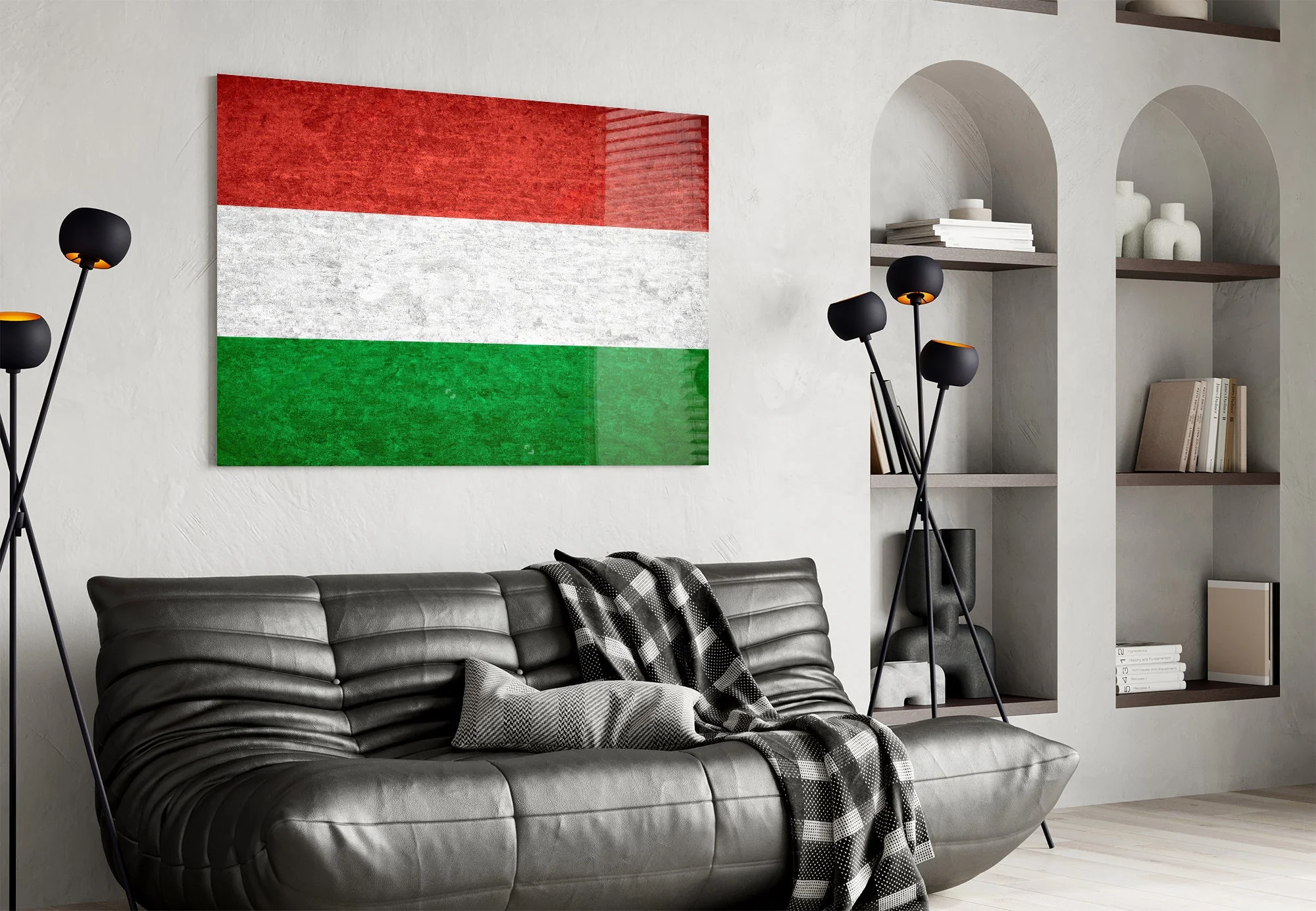 Flag of Hungary Glass Wall Art - Image 4