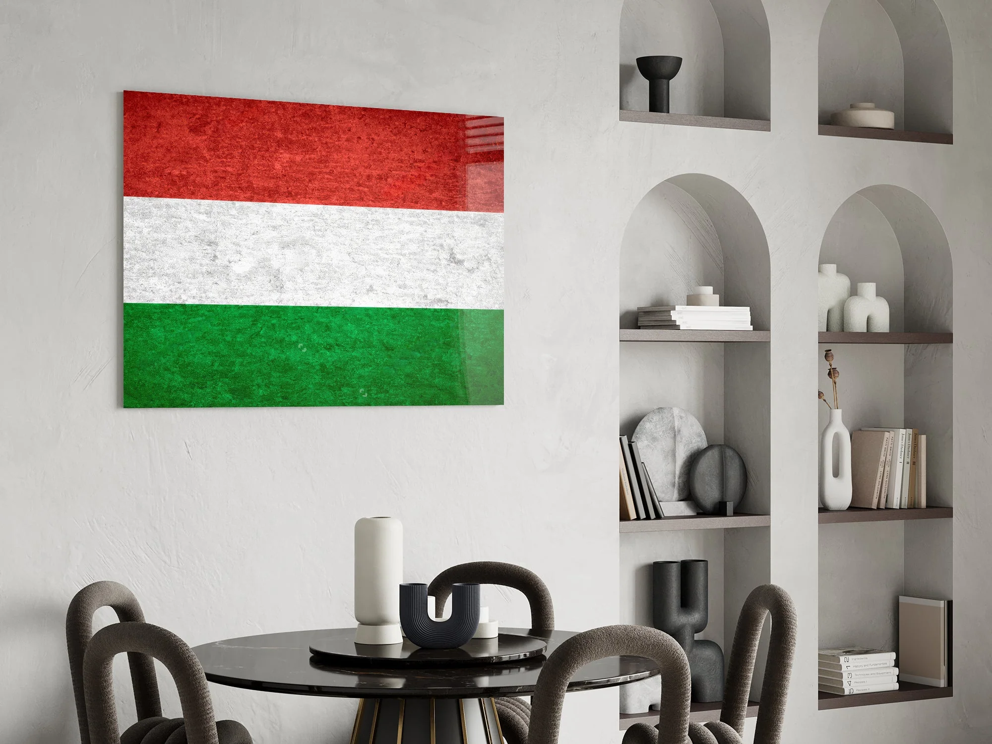 Flag of Hungary Glass Wall Art - Image 6
