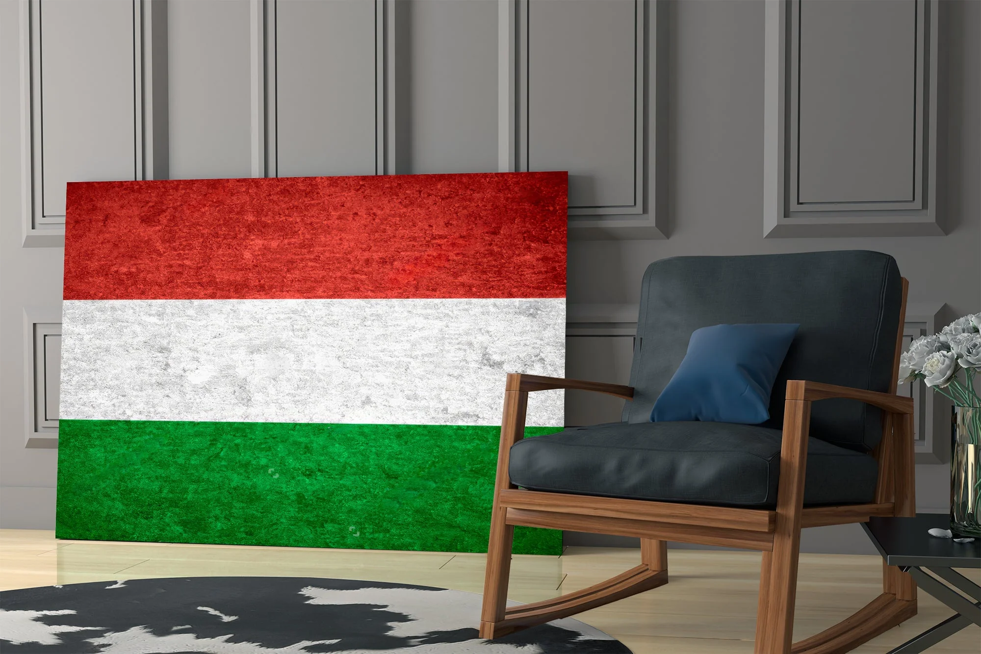 Flag of Hungary Glass Wall Art - Image 7