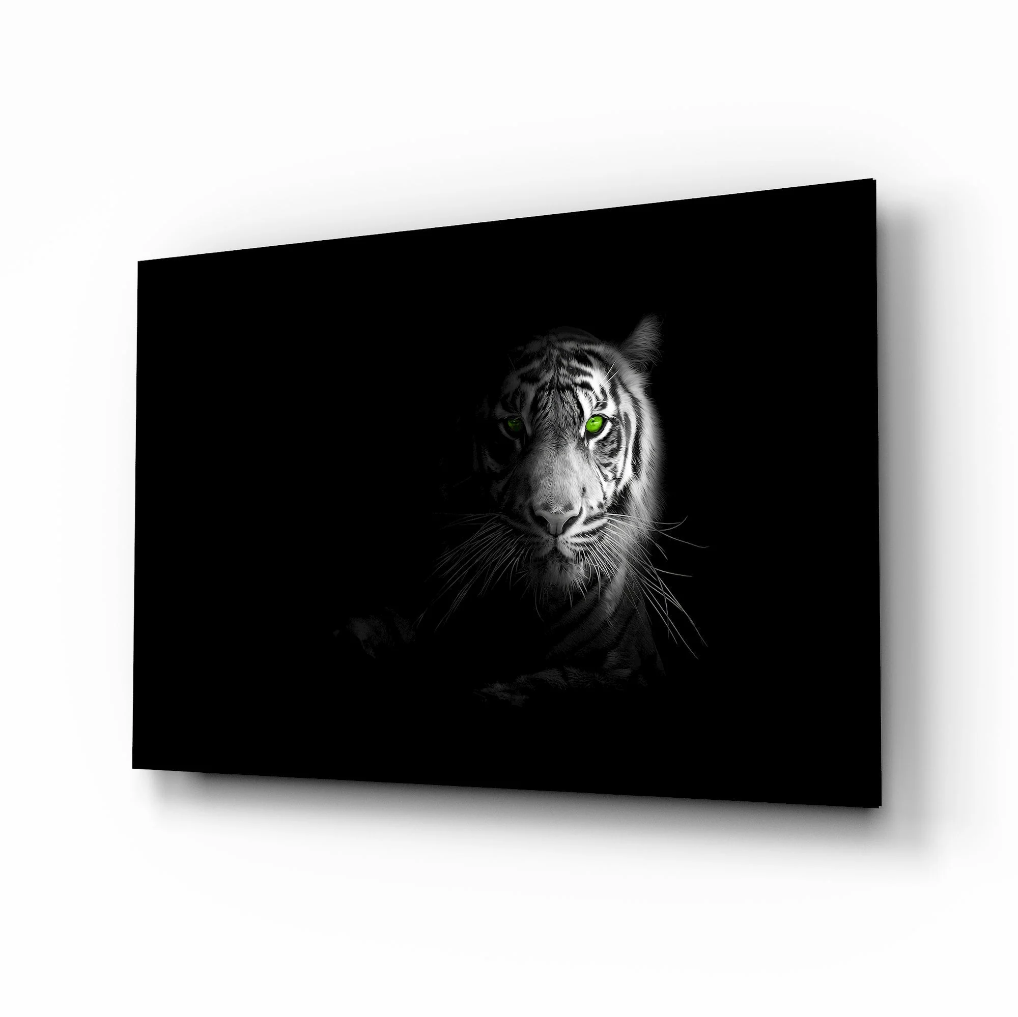 Wild Tiger Photo Art Glass Wall Art