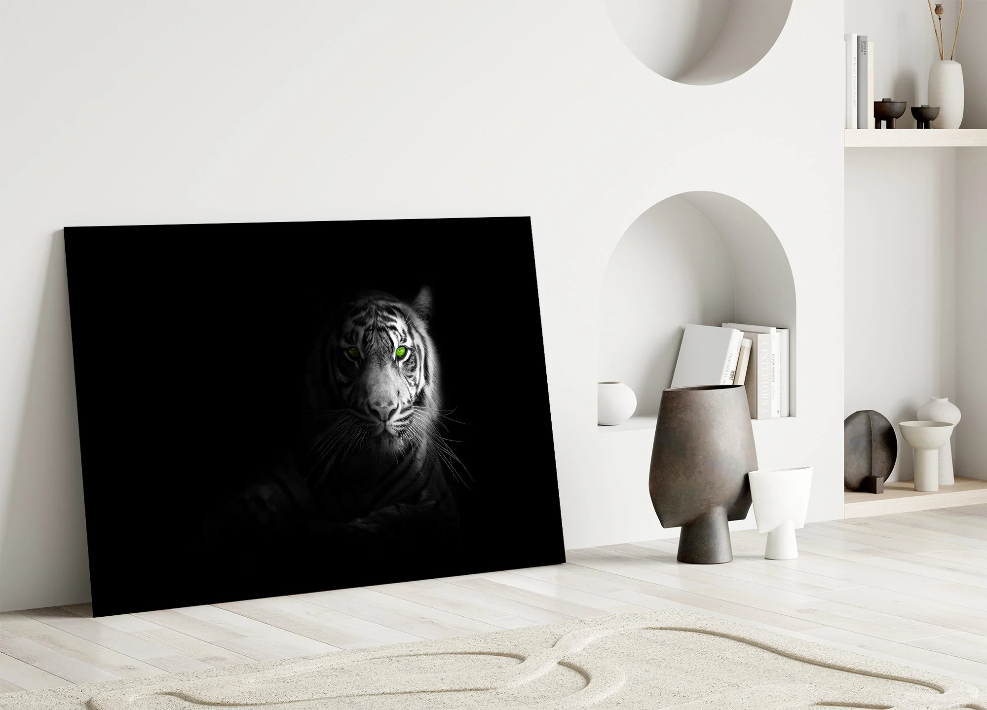 Wild Tiger Photo Art Glass Wall Art - Image 5