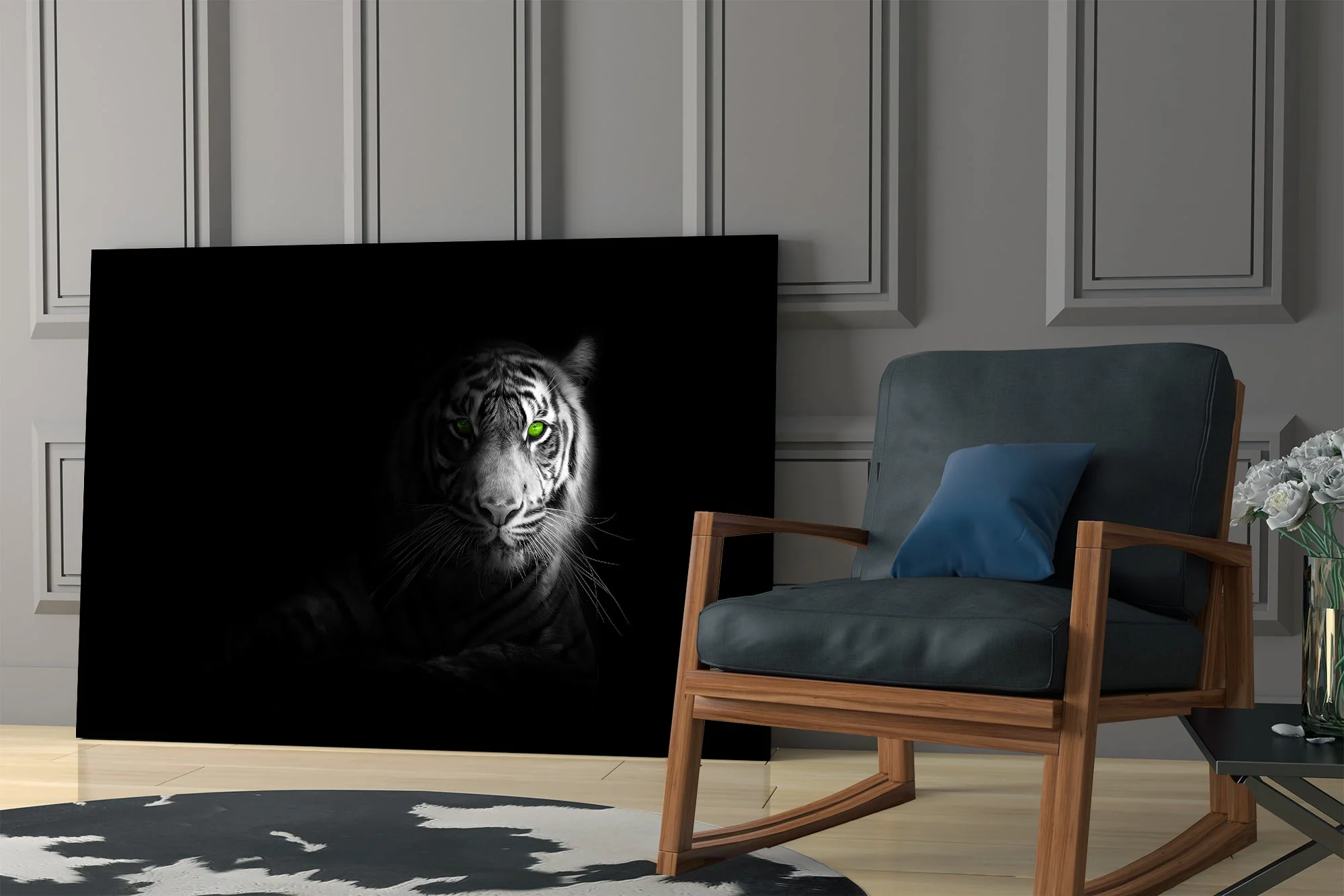 Wild Tiger Photo Art Glass Wall Art - Image 7