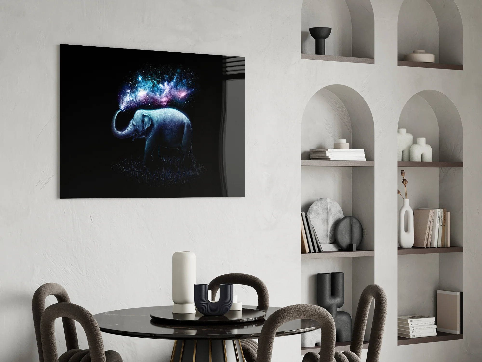 Elephant Galaxy Glass Wall Art - Image 6