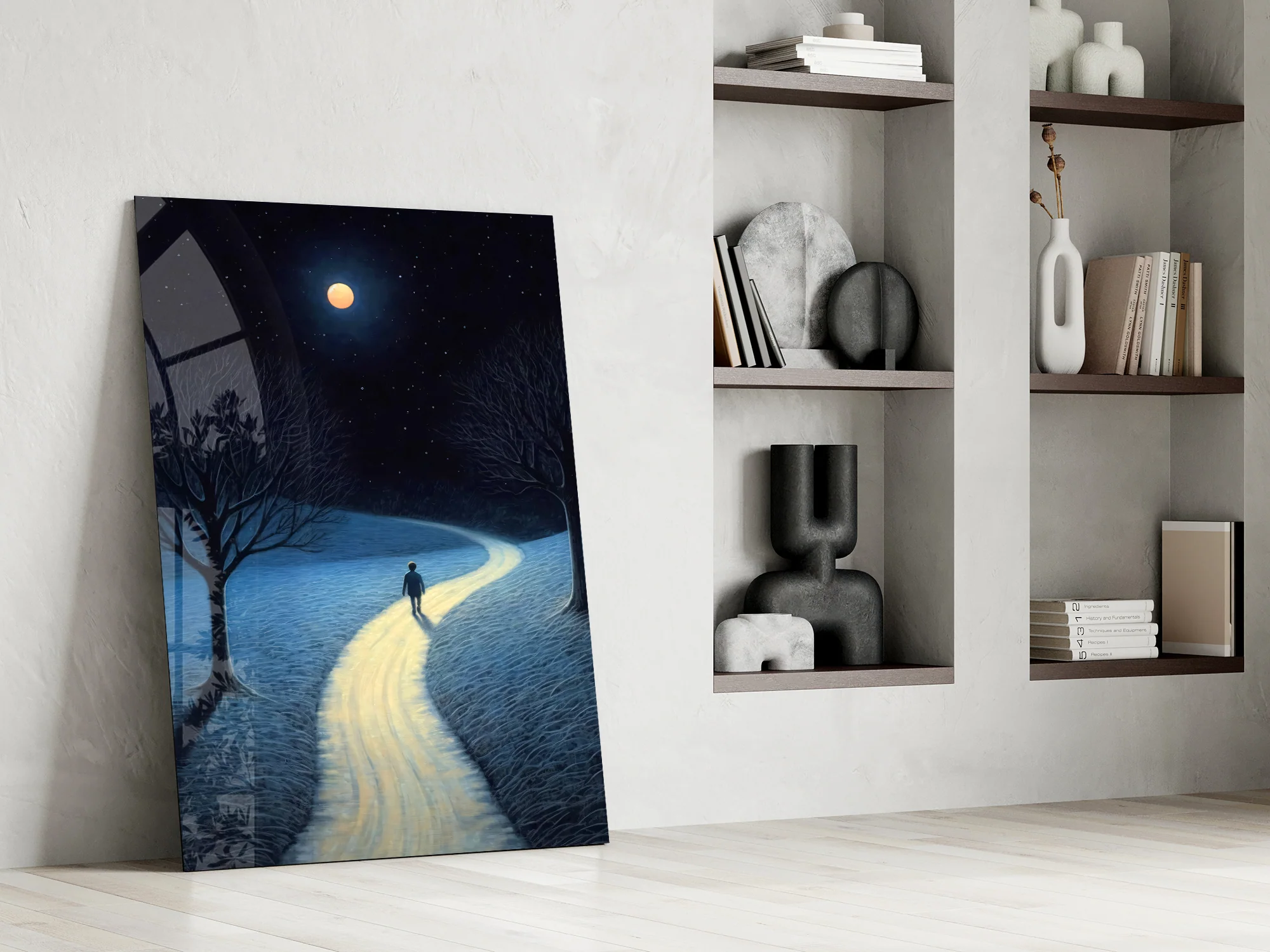 Moonlit Path Glass Wall Art - Image 7