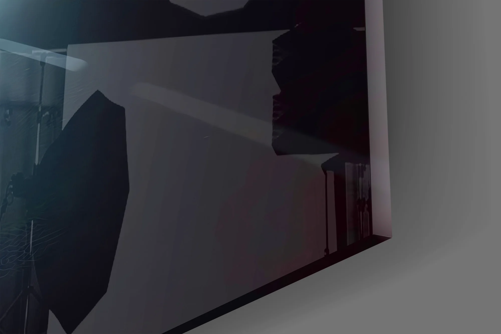 Night Walk with Light Glass Wall Art - Image 3