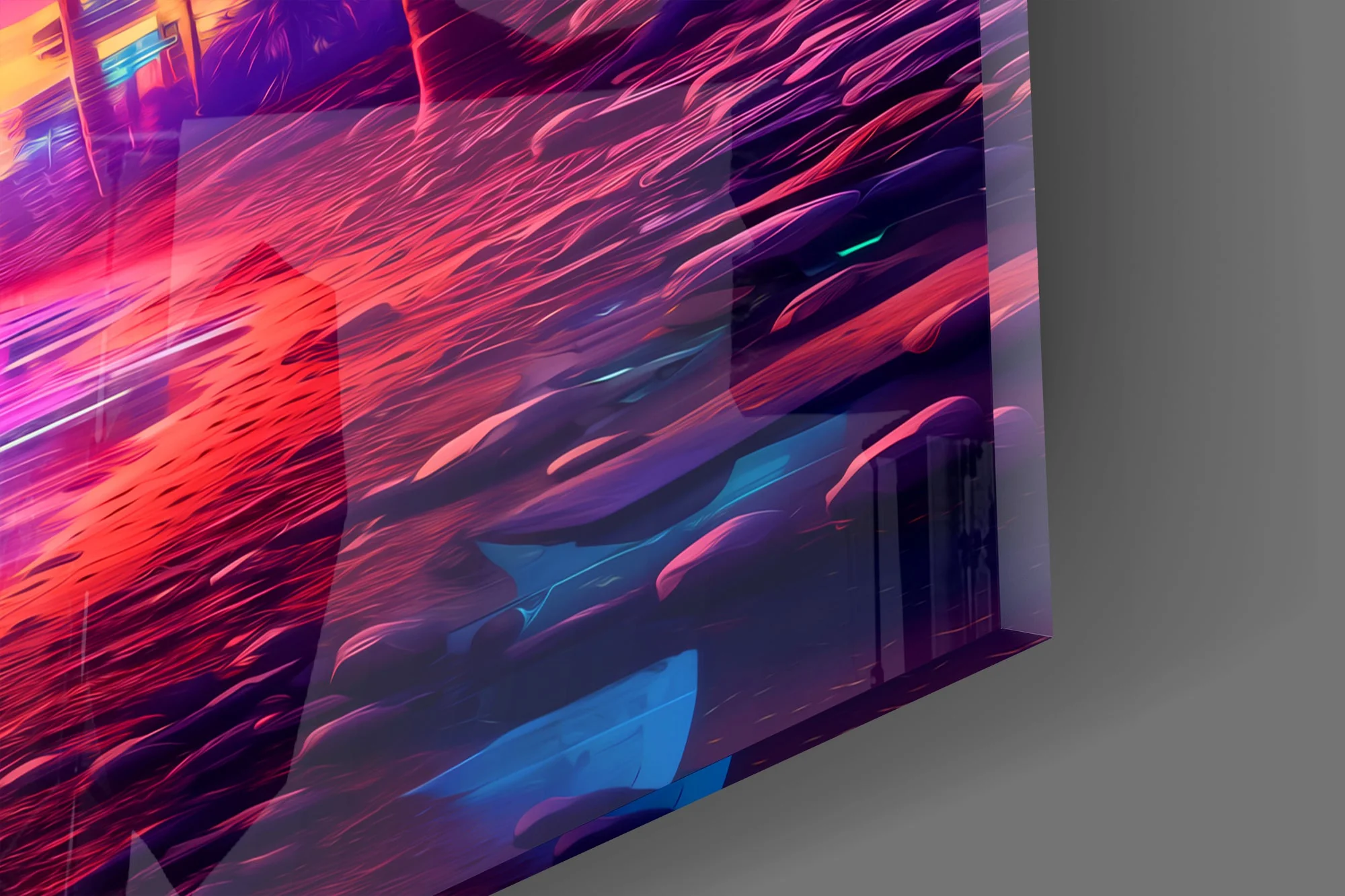 Spacey Scene Glass Wall Art - Image 3
