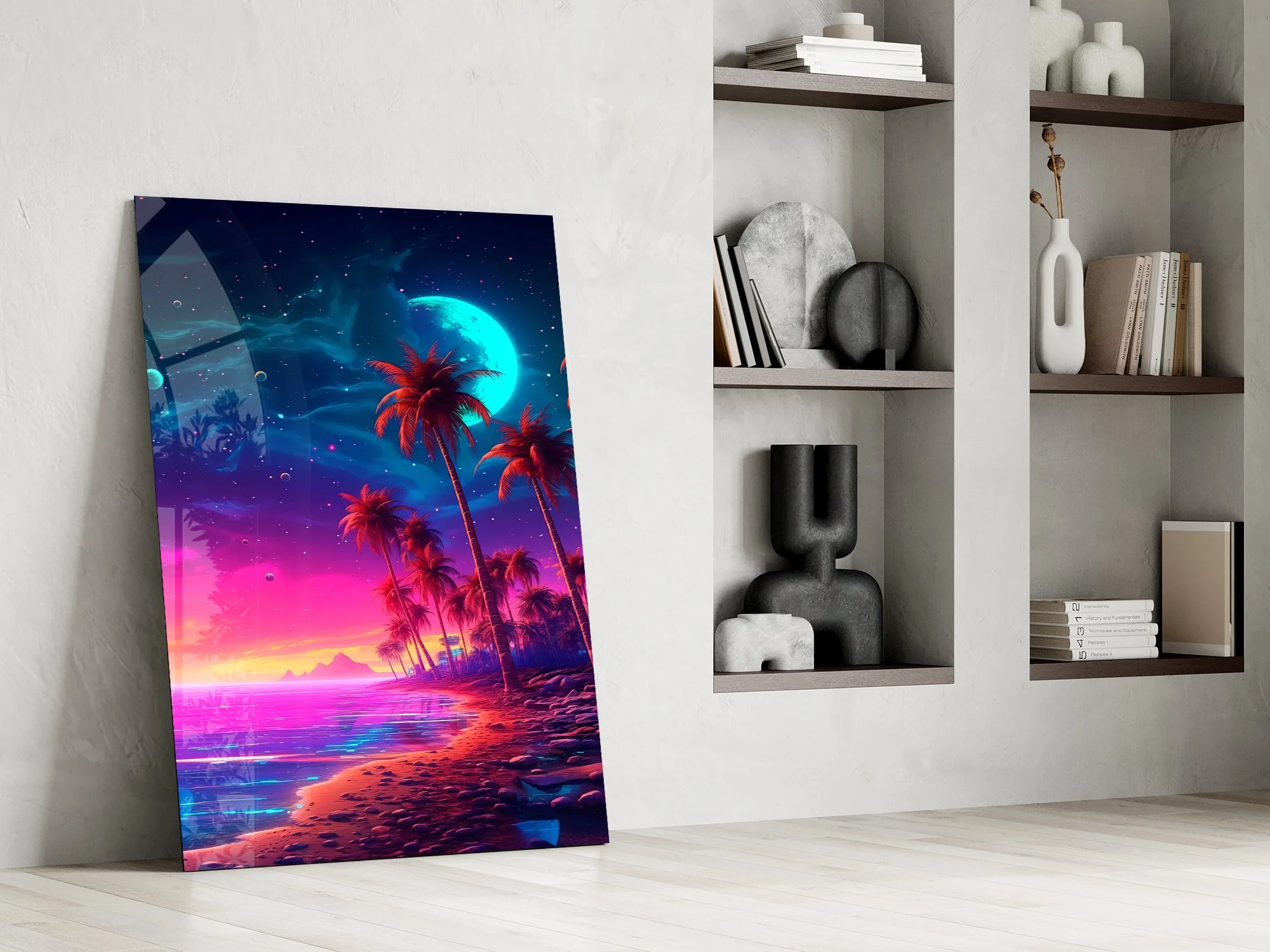 Spacey Scene Glass Wall Art - Image 7