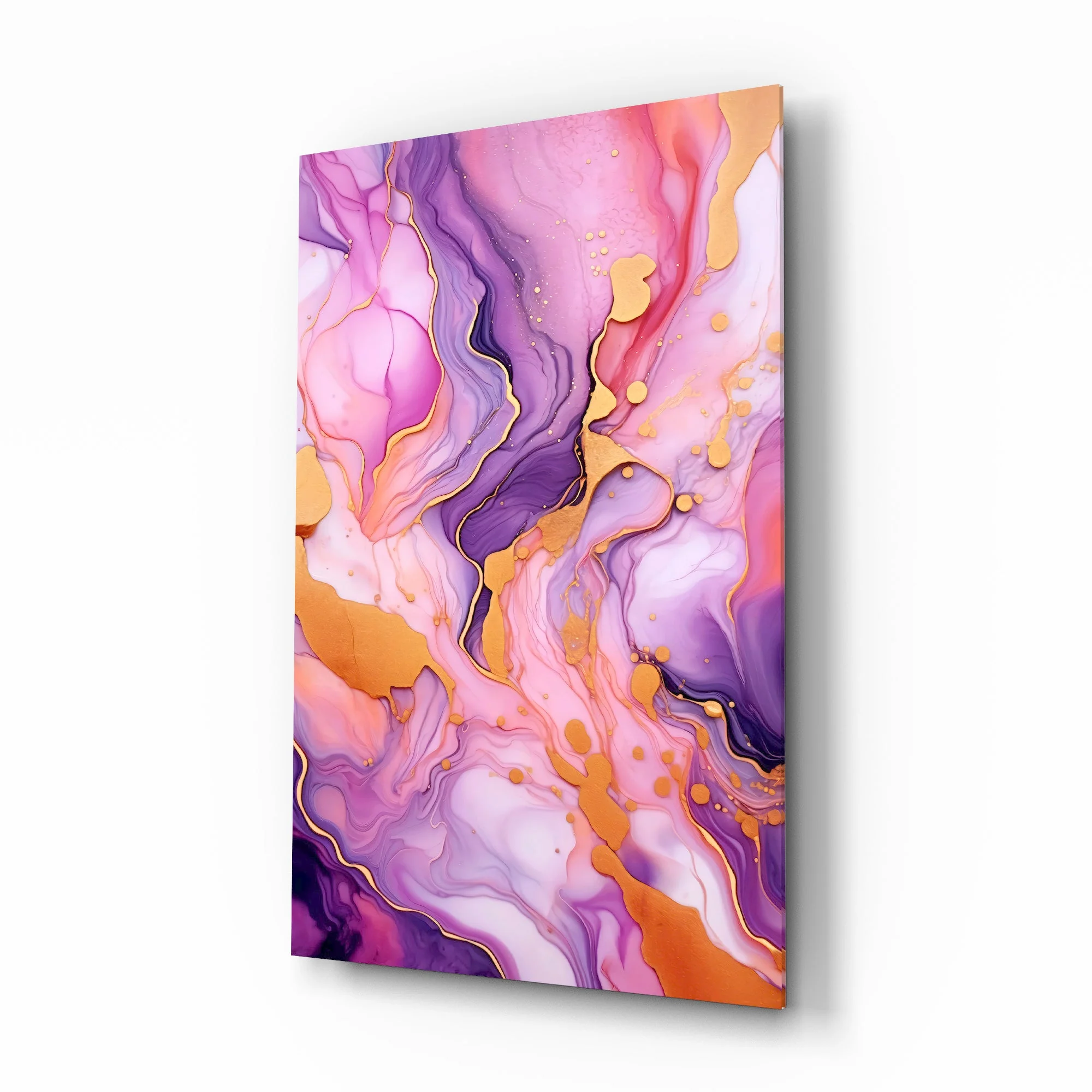 Vivid Abstract Art Glass Wall Art