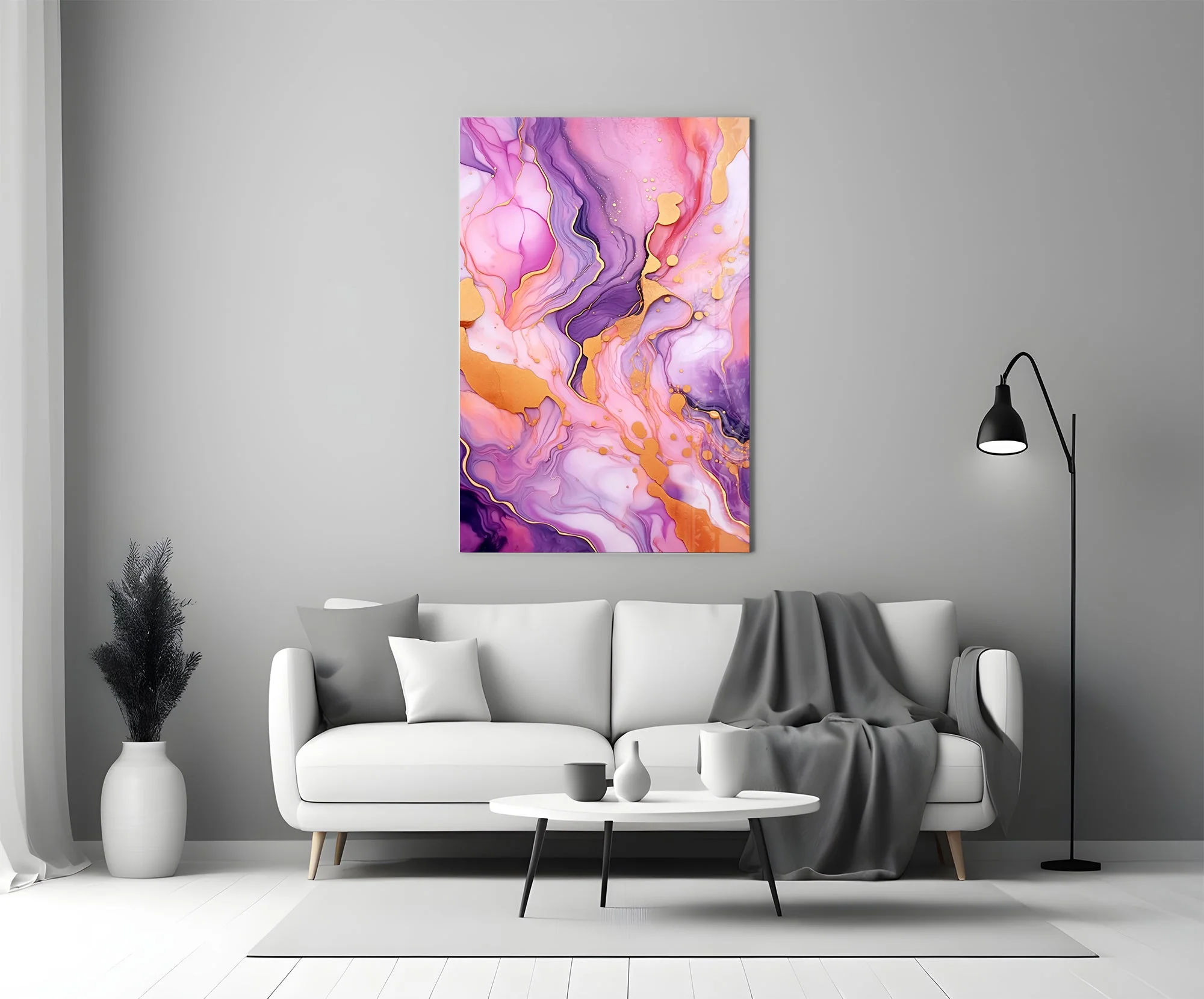 Vivid Abstract Art Glass Wall Art - Image 5